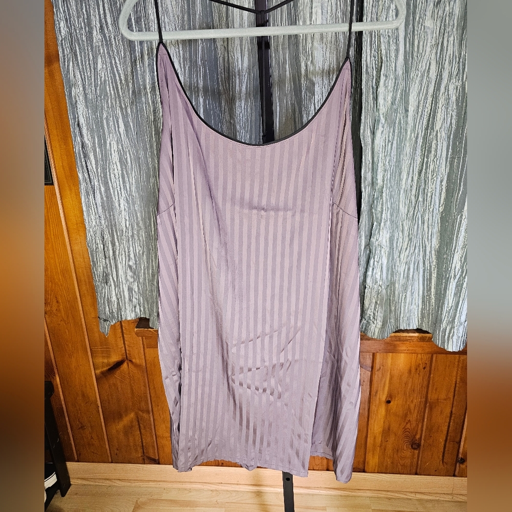 Auden Dark Purple Striped Night Gown